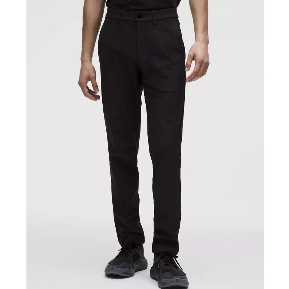 NEW Lululemon Men's Commission Slim Fit Pants in Black, Size 34